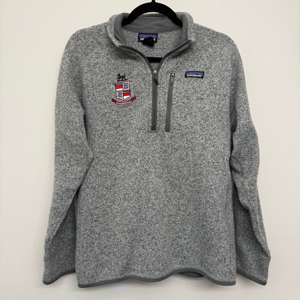 Patagonia Men's Zip-Up Sweater in Heather Gray